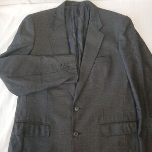 Zegna Gray Tweed 15Milmil15 Blazer Mens 46L Tailored Wool Suit Jacket